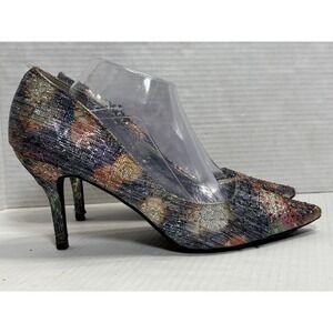 Torta‎ Caliente Tonya 80139 Rhinestone Pointed Toe Stiletto Heels Size 11M Art